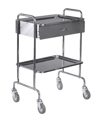 Столик процедурный Ока-Медик СМПР-10 (каркас из нержавеющей стали)